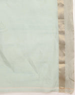 Green Cotton Silk Blend Woven Wonders Maheshwari Sari