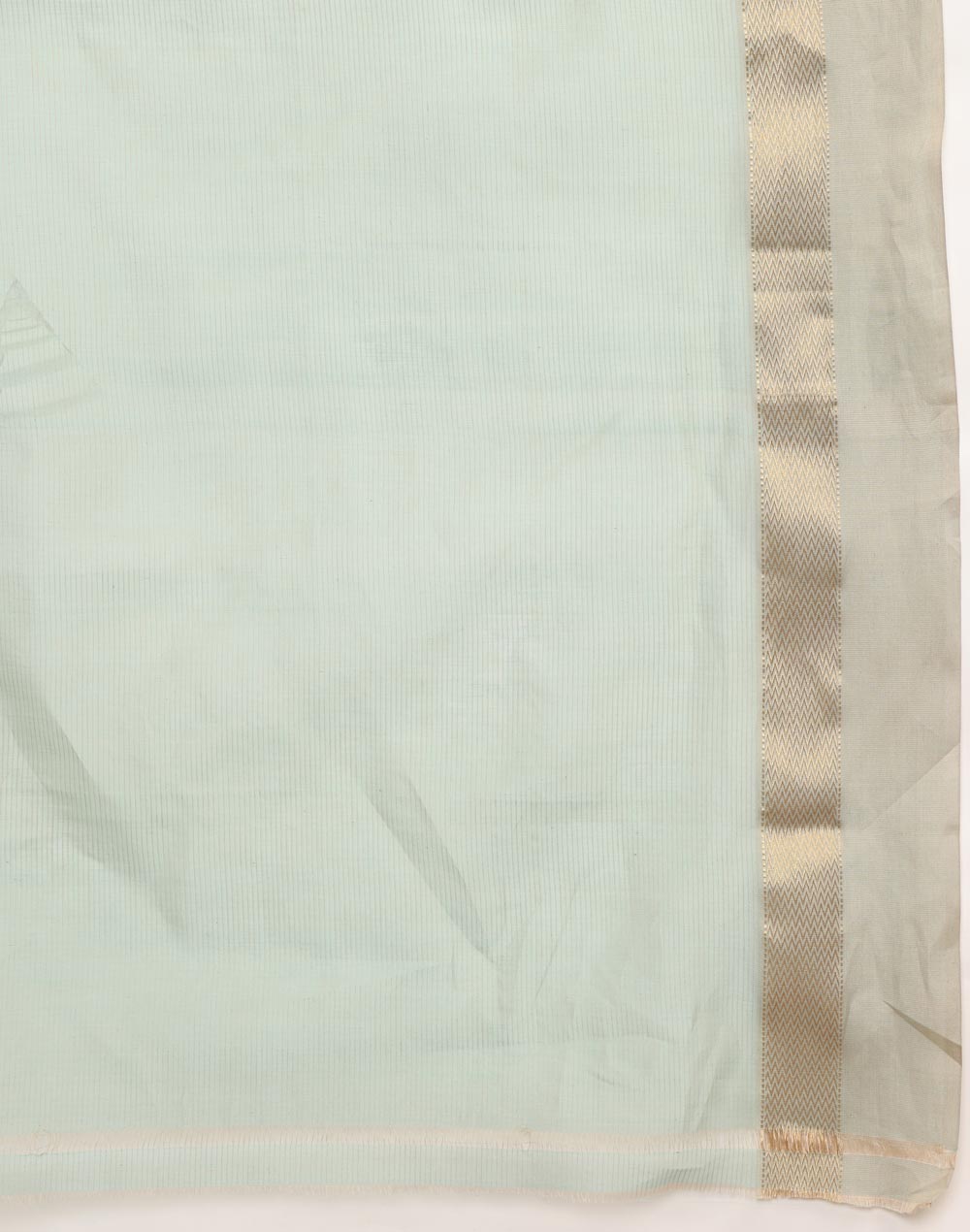 Green Cotton Silk Blend Woven Wonders Maheshwari Sari