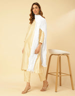 White Cotton Woven Dupatta