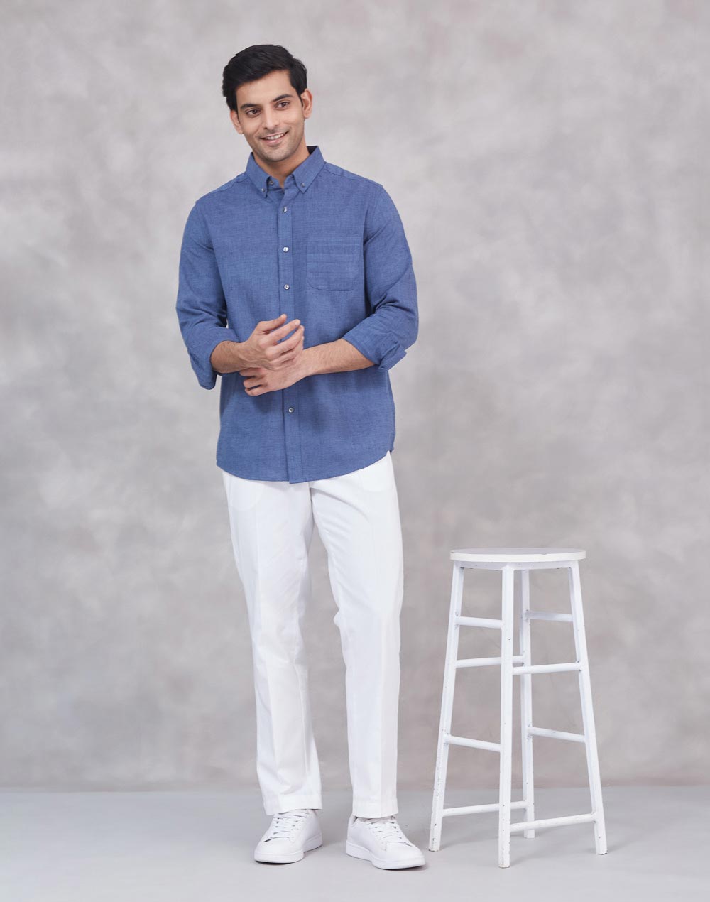 Blue Cotton Shirt