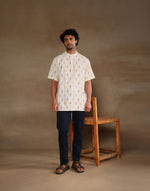 Natural Cotton Ikat Short Kurta