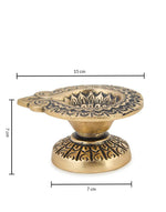 Brass Antiqued Mehnoor Oil Lamp