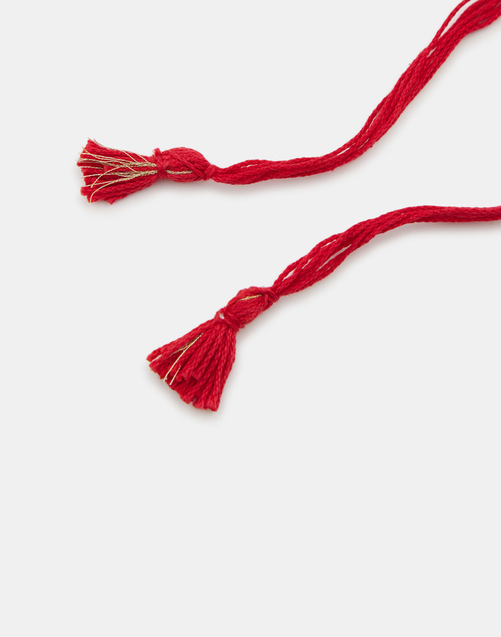 Red Silver Ball With  Seed Beads Rakhi