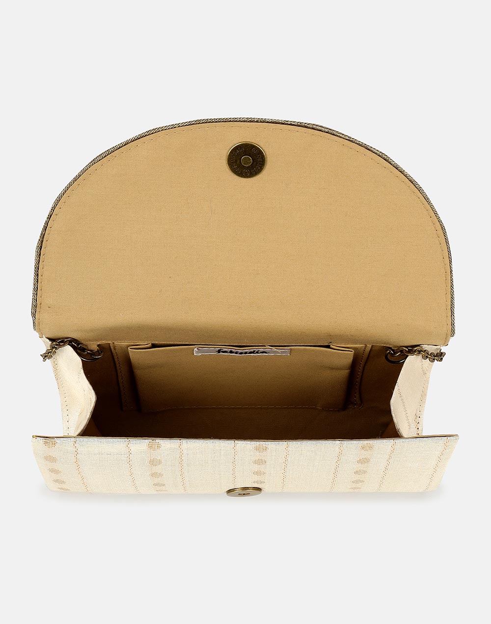 Offwhite Hand Embroidered Clutch