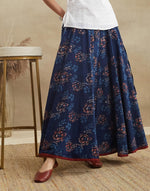 Indigo Cotton Ghera Skirt