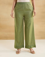 Green Cotton Linen Envoy Pant & Top Set