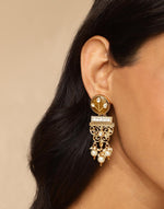 Gold Metal Dangler Earrings