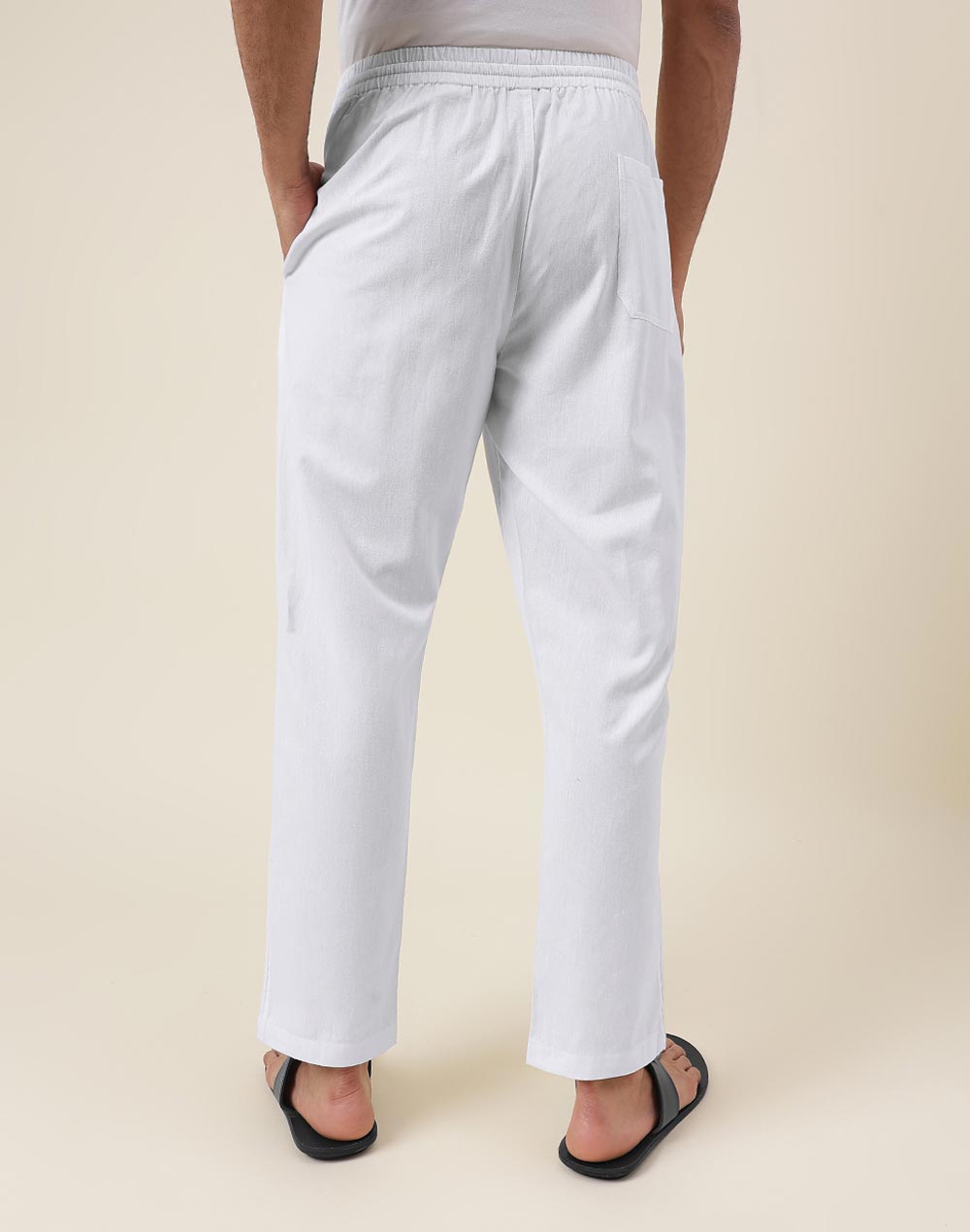 White Cotton Aligarhi Pyjama