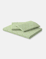 Green Roshni Printed Cotton Bed Sheet With Pillow Covers