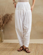 White Cotton Chikankari Salwar